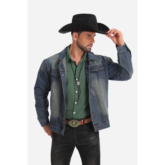 4616 Classic Western Suede Cowboy Hat For Men\'s Women\'s,wide Brim Felt